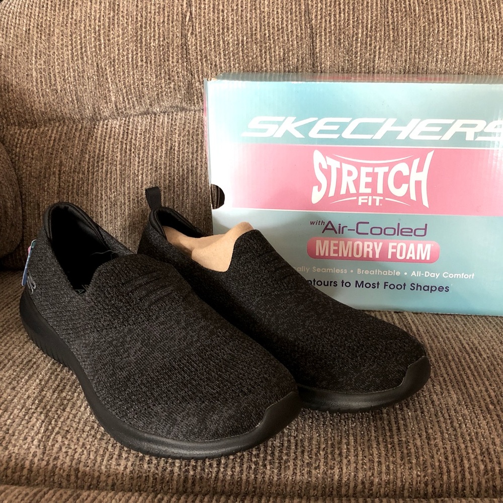Skechers Ultra Flex Slip-On Sneakers w/Memory Foam